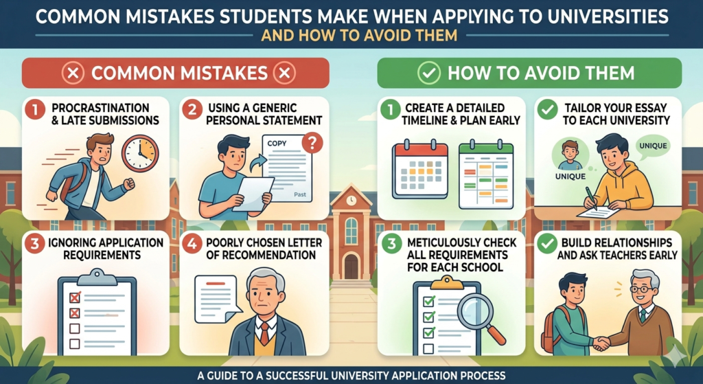 Common Mistakes Students Make When Applying to Universities and How to Avoid Them