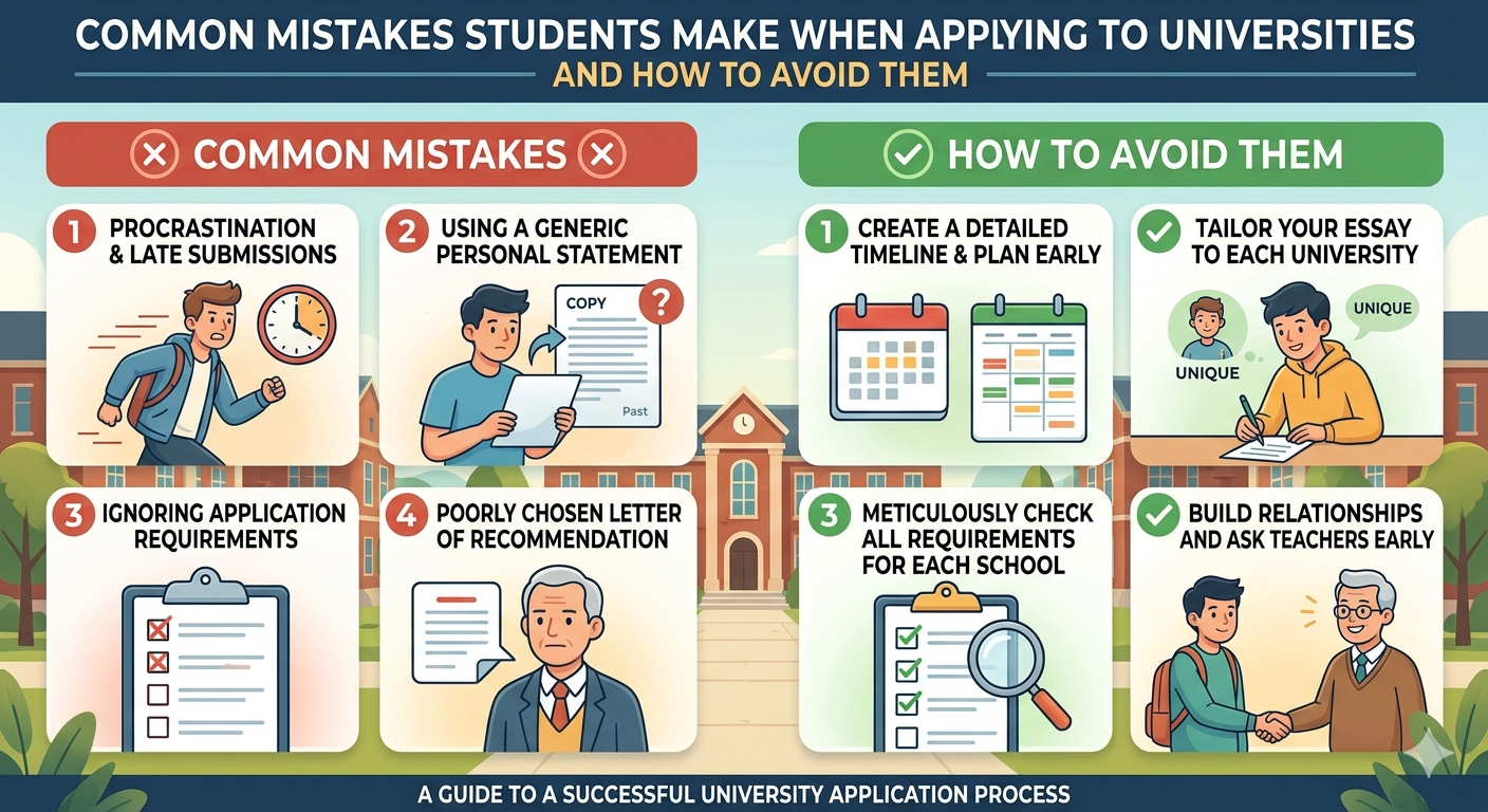 Common Mistakes Students Make When Applying to Universities and How to Avoid Them