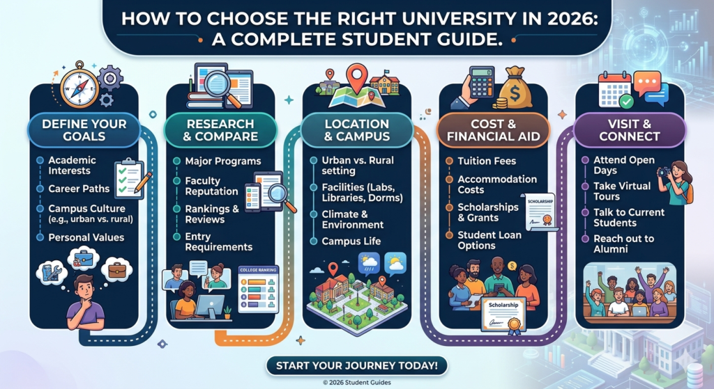 How to Choose the Right University in 2026: A Complete Student Guide